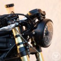 Motodemic Single LED and Round Halogen Headlight Conversion Kit for the 16-17 Triumph Speed Triple